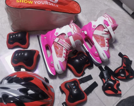 滑冰鞋 33-38码的 就上轮滑课穿过一回...
