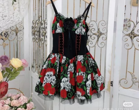 朋克风哥特风暗黑系轻lo/洛丽塔Lolit...