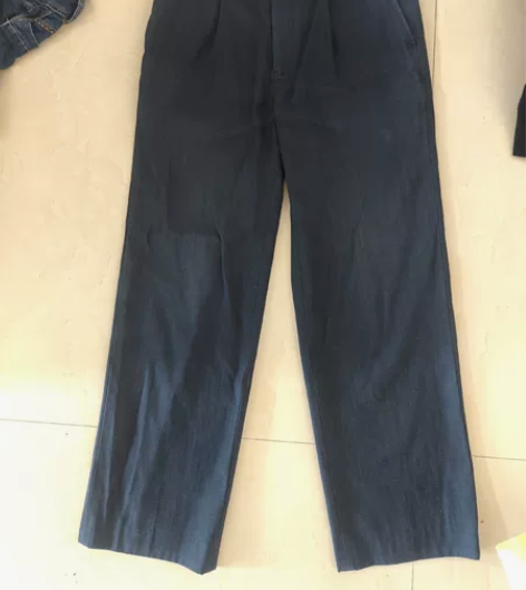 男士竖纹直筒裤子 尺码32