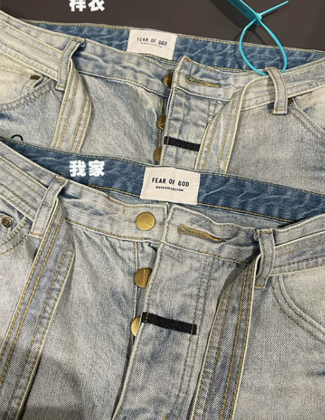 破洞牛仔裤 破洞牛仔裤小脚裤fog长裤显瘦...
