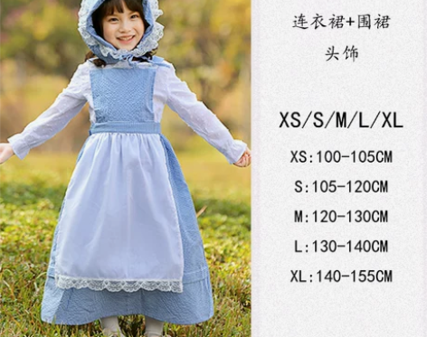 儿童节海军水手中世纪欧洲女仆老奶奶田园小红...