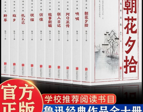 全10册鲁迅全集无删减正版作品集文集原著朝...