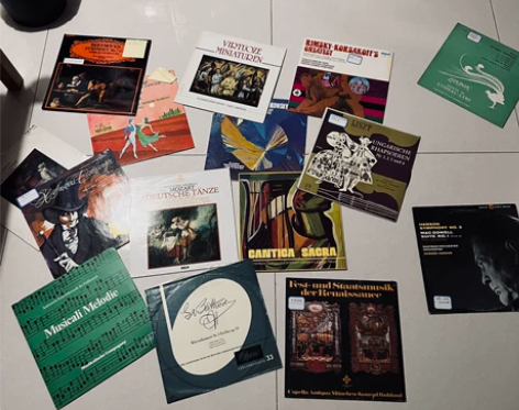 一些古典黑胶唱片， 巴赫、贝多芬、柴可夫斯...