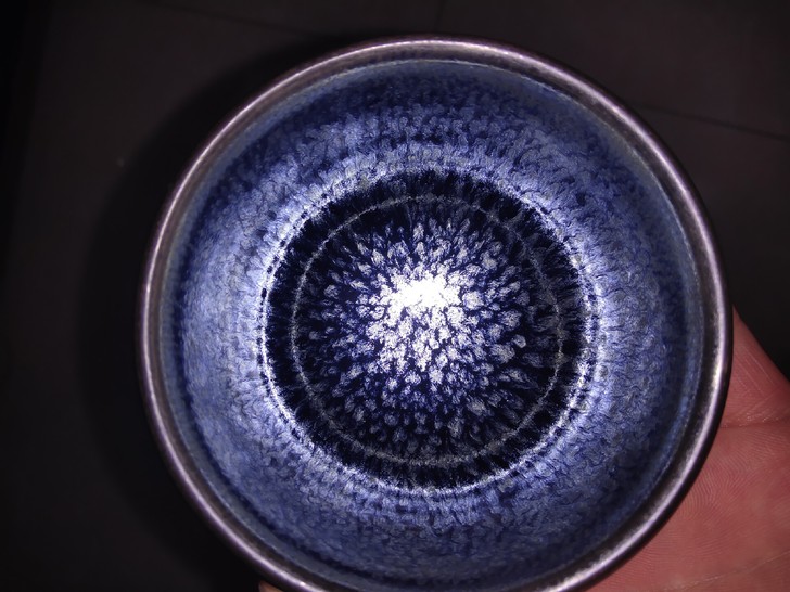 百花建盏 手工百花盏 油滴百花盏主人茶盏