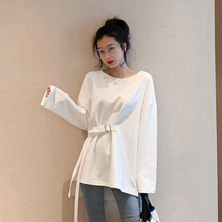 【38活动价】2020早秋新款长袖t恤女宽...