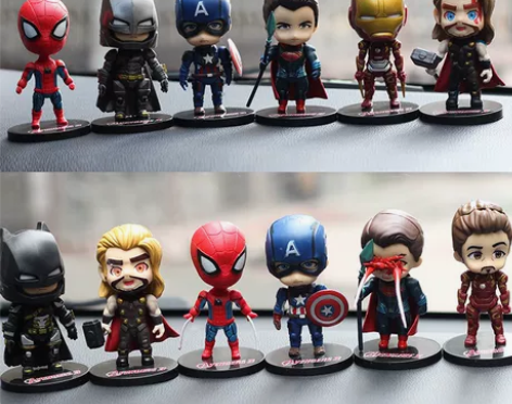 漫威公仔玩具复仇者联盟钢铁侠手办蜘蛛侠美队...