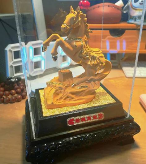 鎏金工艺品 前程万里 奔腾骏马 可议价 感...