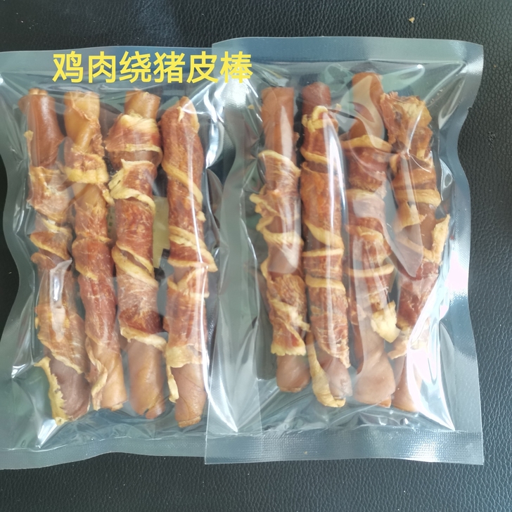 狗狗磨牙棒鸡肉绕猪皮棒洁齿大型犬边牧金毛幼...