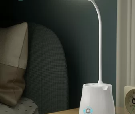 美令台灯护眼可充插电床头灯大学生网课宿舍学...