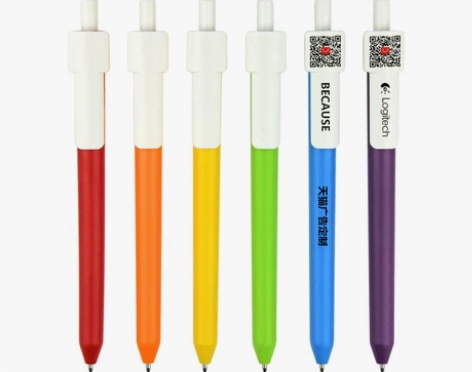 BKS广告笔定制logo 印字印刷二维码按...