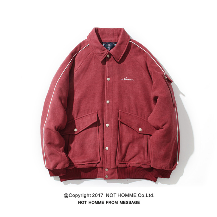 NOTHOMME潮牌棒球棉服男款宽松工装棉...