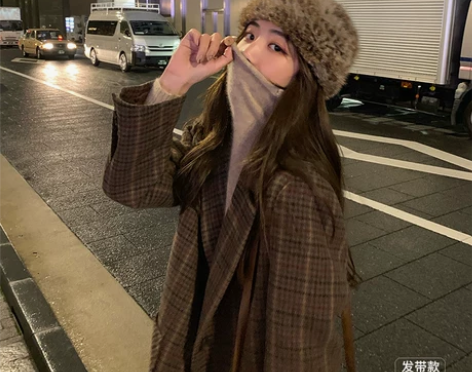 苏苏兔毛帽子新款韩版潮春季小众复古毛毛发带...