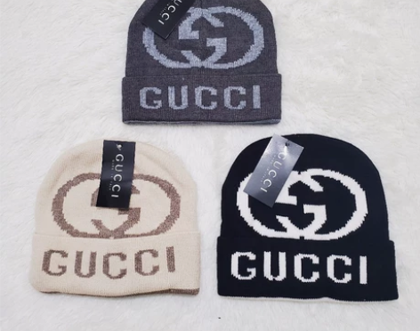 古驰gucci毛线帽冷帽瓜皮帽 均码 颜色...
