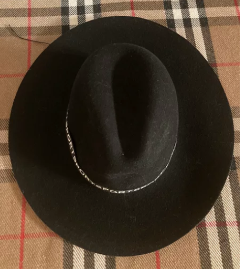热风黑色礼帽，帽子秋冬款 感兴趣的话点“我...