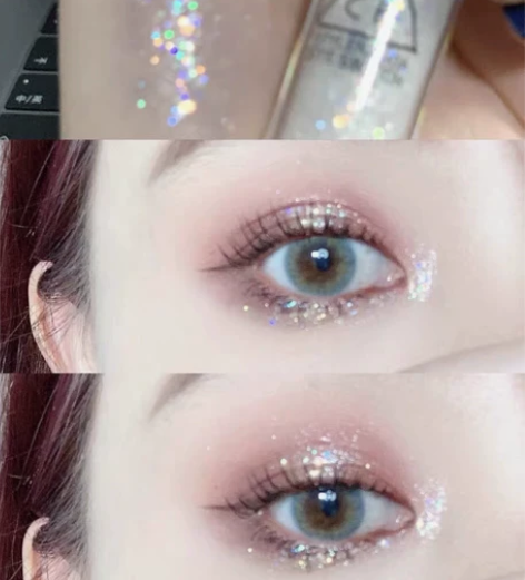 女团妆~ 韩国3CE珠光人鱼液体眼影高光闪...