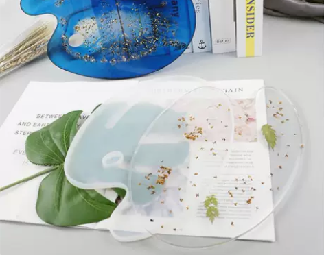 潮人坊diy材料水晶滴胶创意手工镜面调色盘...