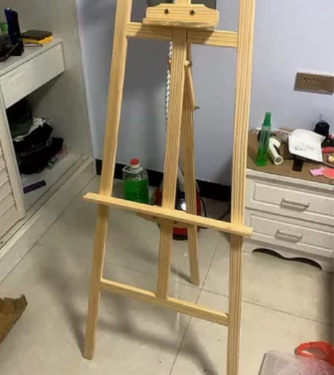 闲置出 1.5m美术实木画架 可以调节