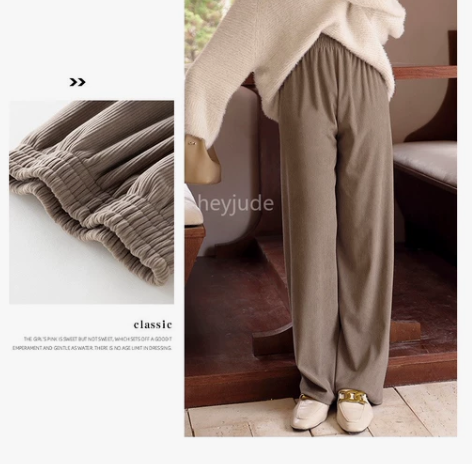 TT prod厚版阔腿裤灯芯绒裤好质量！很...