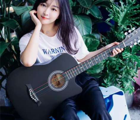 41寸单板吉他初学者学生成人吉它男女乐器 ...