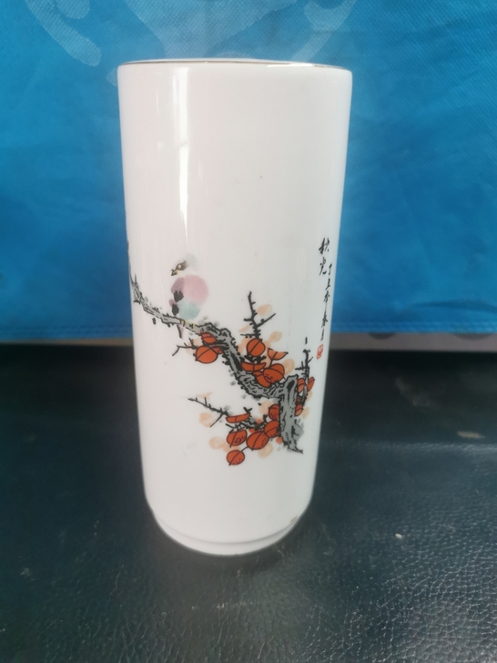 文房用品唐山梅花傲雪笔筒，35包邮，偏远除外