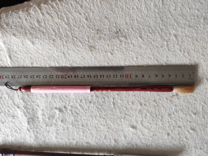 草帽崔红木狼毫毛笔35*8