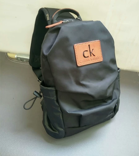 胸包男士斜挎包防水耐磨牛津布多功能潮牌斜肩...