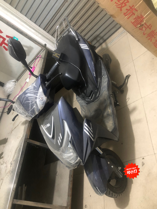 5月买的，买来跑外卖的，没跑成，开店用不着...