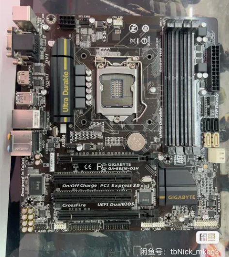 技嘉GA-b85m-d3h   没修过 功...