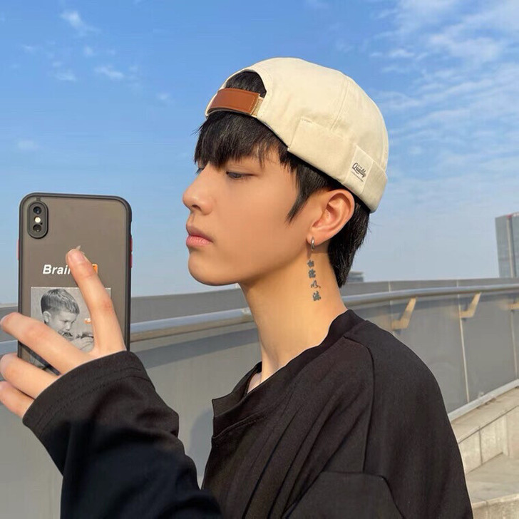 日系雅痞街头复古贴布地主帽子男女潮嘻哈帽男...