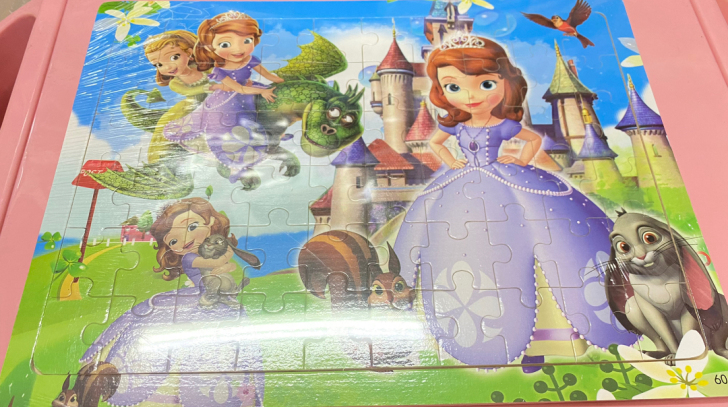 60片木制拼图，质量好，清仓甩，卡通拼图，...