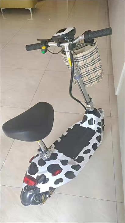 出一辆可折叠的电动车