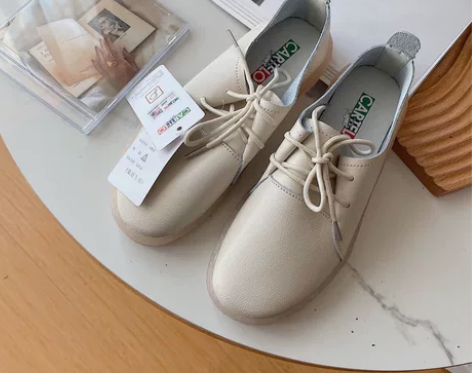 头层牛皮妈妈鞋CARTELO舒适秋季单鞋 ...