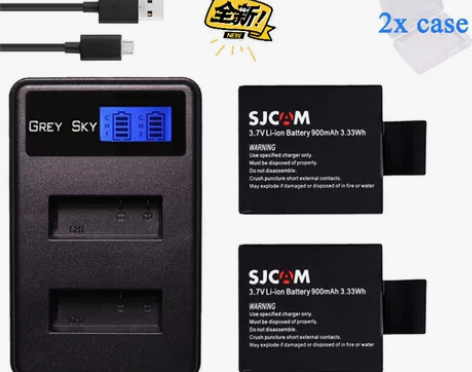 山狗SJCAM SJ4000电池，充电器。...
