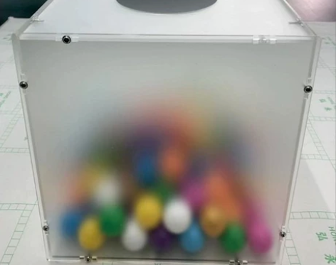 亚克力全透明彩色抽奖摸奖抓奖箱婚庆可爱创意...