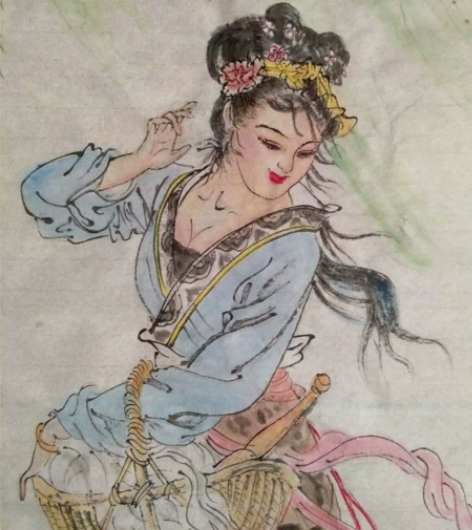 纯手绘古代四大美女，沉鱼落雁，闭月羞花。西...