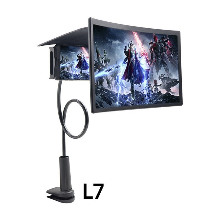 L7曲屏手机屏幕放大器懒人支架 12寸超清...