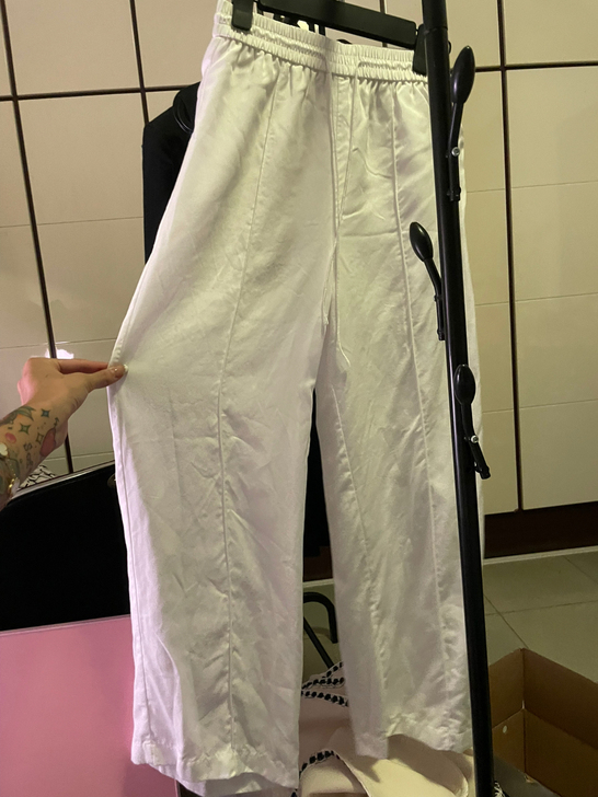 阔腿裤白色
