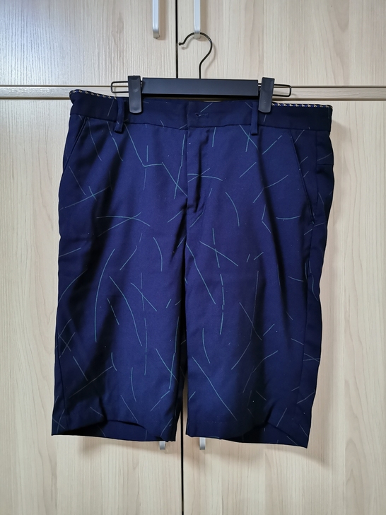海澜之家中裤休闲裤夏藏青色35（89）