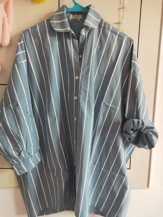 九成新，大款休闲衬衫，慵懒风，面料超级舒服，