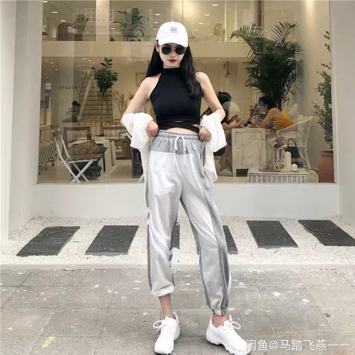 两条25包邮！冰丝阔腿裤女高腰垂感，爵士舞...