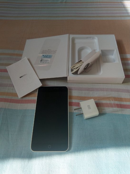 魅族魅蓝m1手机 箱说齐全 自用机 无锁功...