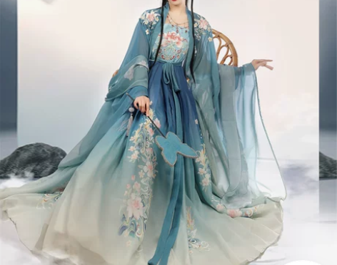 原创唐制诃子裙大袖衫汉服女全套柯子裙齐胸