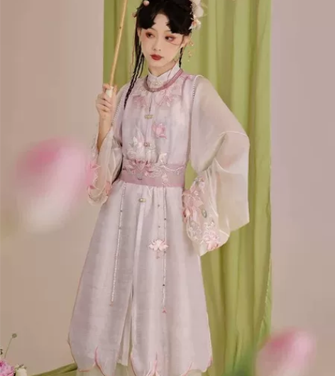 【收七月夕汉服明制 芙蕖    两件套】 ...