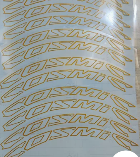 COSMIC线条版公路自行车轮组贴纸个性保...