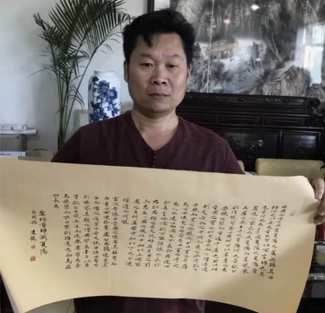 著名小楷名家杨建龙，精品小楷书法，画心尺寸...