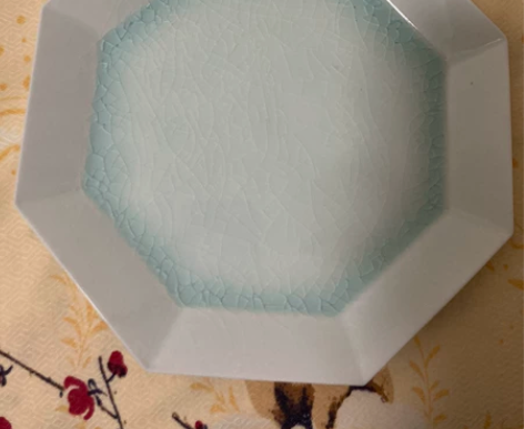 雅集堂 雅辑 湖田影青冰裂 八角盘 果盘全...