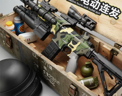 电动连发软弹枪儿童玩具枪M416机关枪热火仿