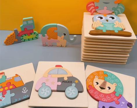 婴幼儿童早教木质立体拼图，1-3岁！ 感兴...