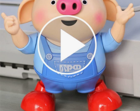 唱歌猪小屁网红电动跳舞猪抬头训练益智宝宝婴...