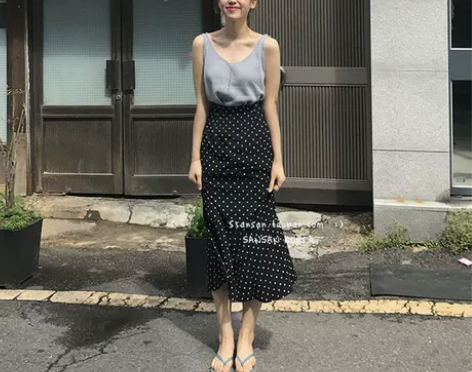 黑色半身长裙女新款2019春夏季高腰包臀雪...